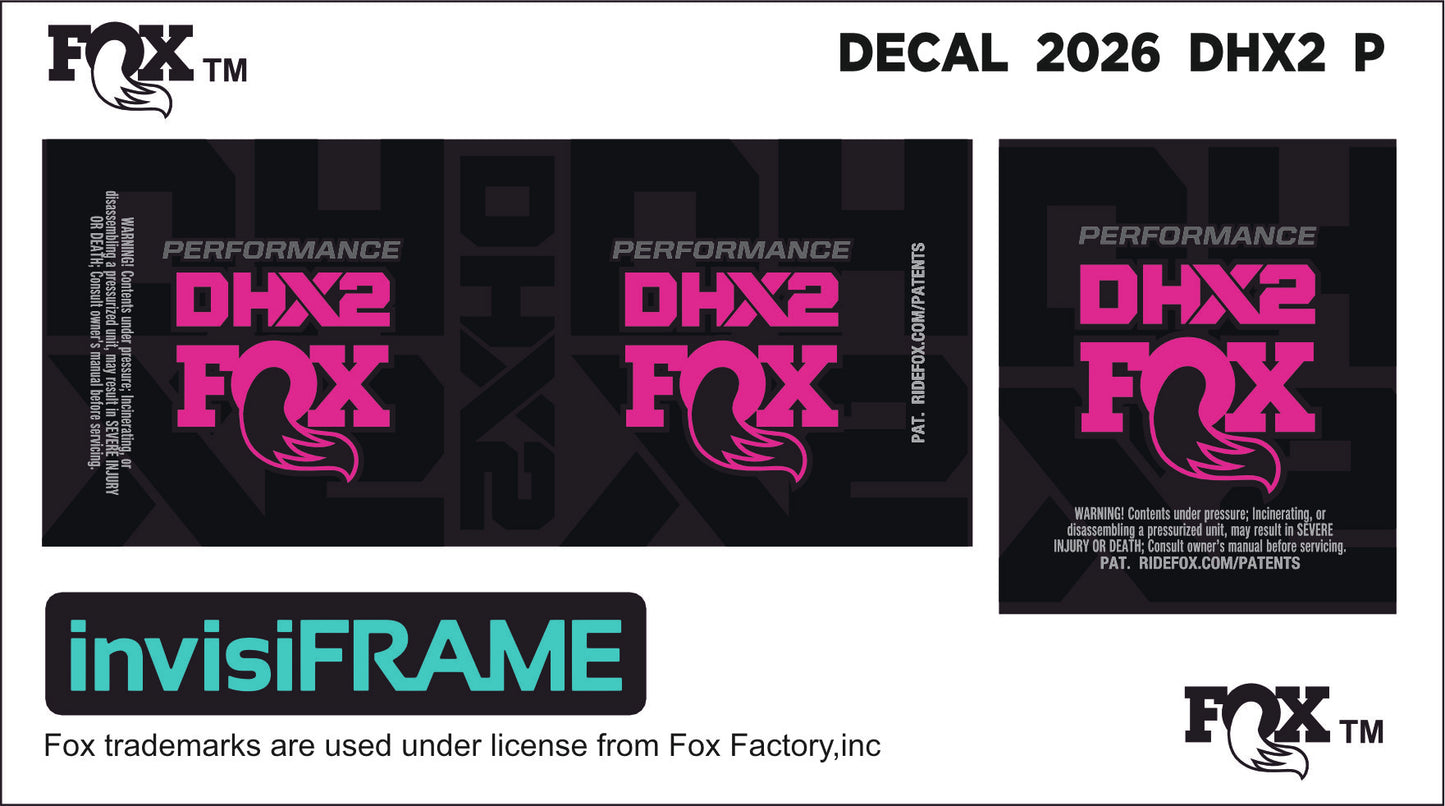 Fox DHX2 Performance 2026 Decals