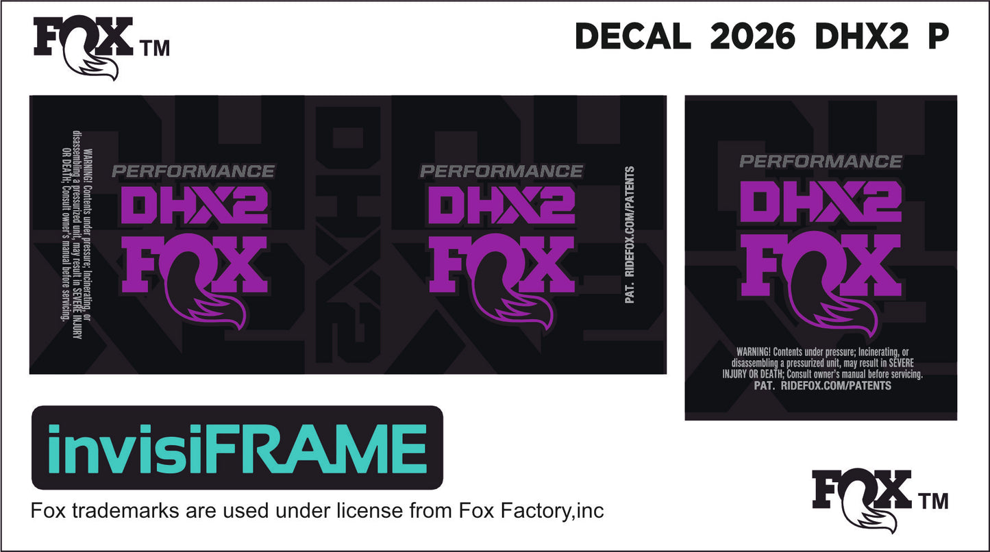Fox DHX2 Performance 2026 Decals