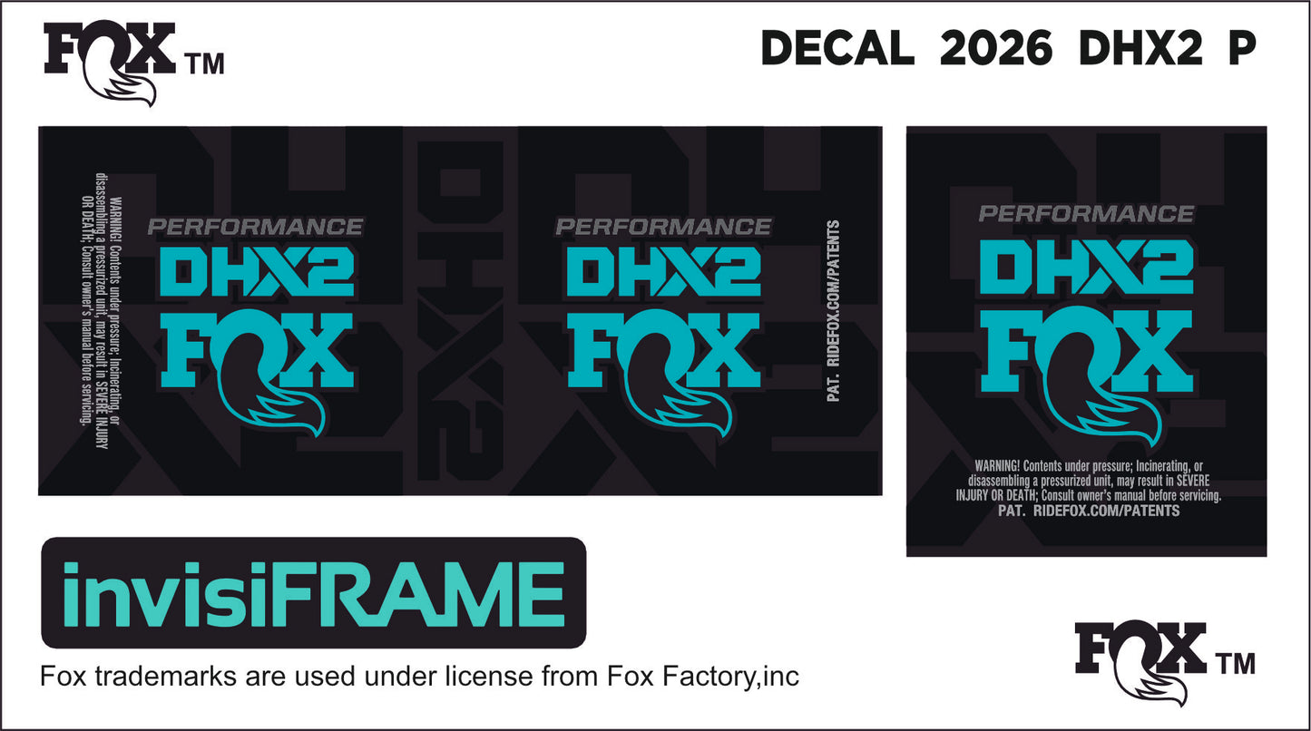 Fox DHX2 Performance 2026 Decals