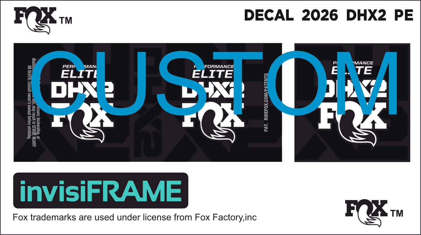 Fox DHX2 Performance 2026 Elite Decals