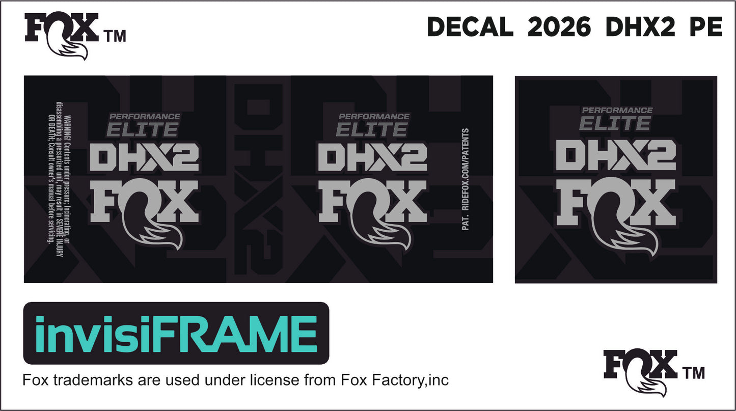 Fox DHX2 Performance 2026 Elite Decals