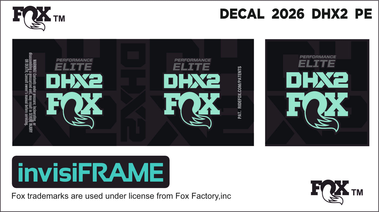 Fox DHX2 Performance 2026 Elite Decals