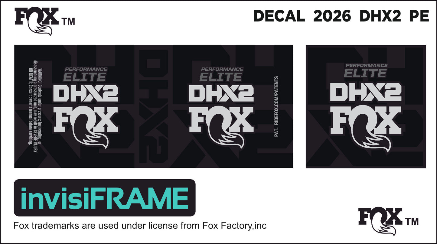 Fox DHX2 Performance 2026 Elite Decals