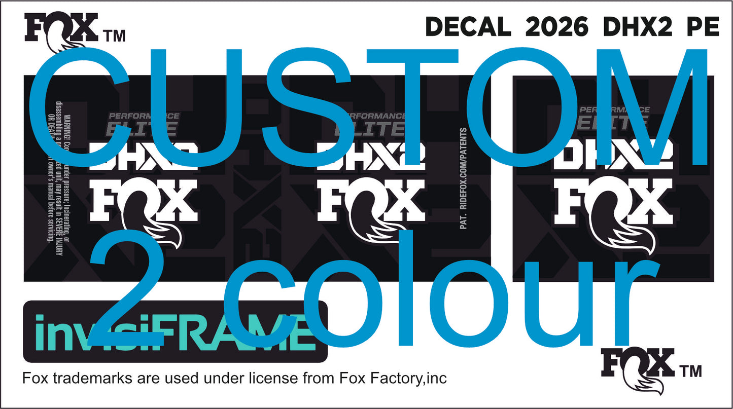 Fox DHX2 Performance 2026 Elite Decals