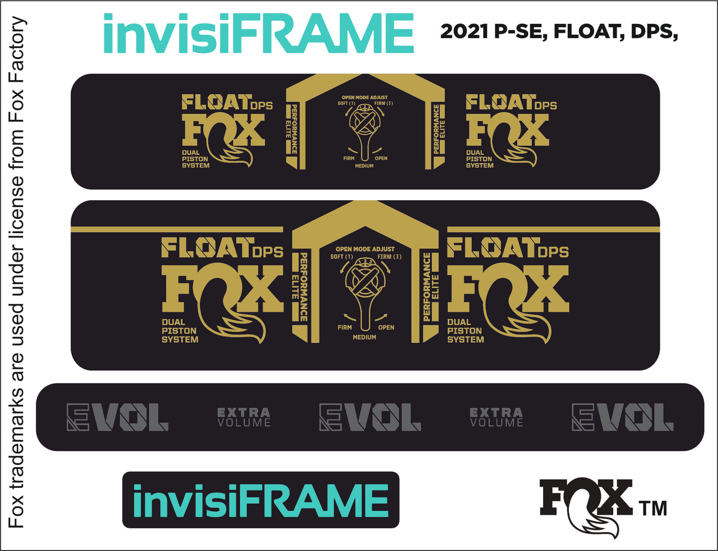 Fox Float DPS Performance Elite 2021 Decals