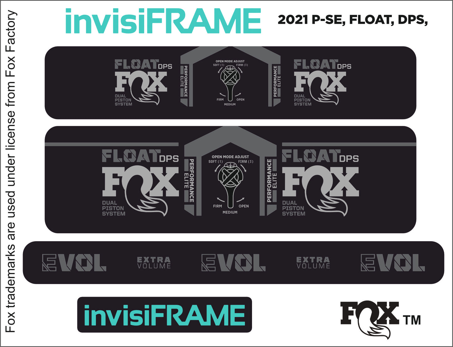 Fox Float DPS Performance Elite 2021 Decals