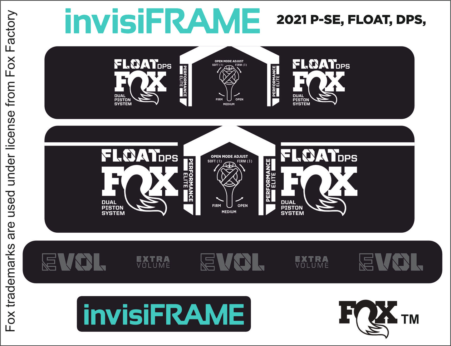 Fox Float DPS Performance Elite 2021 Decals