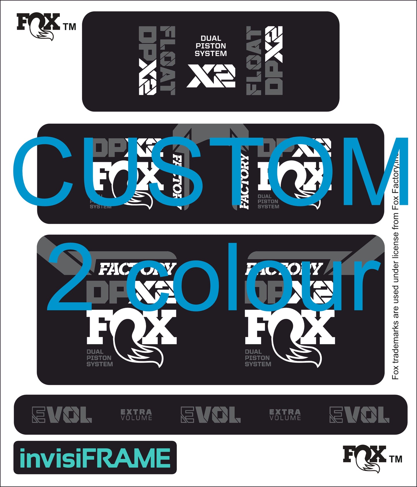 Fox DPX2 Factory 2021 Decals