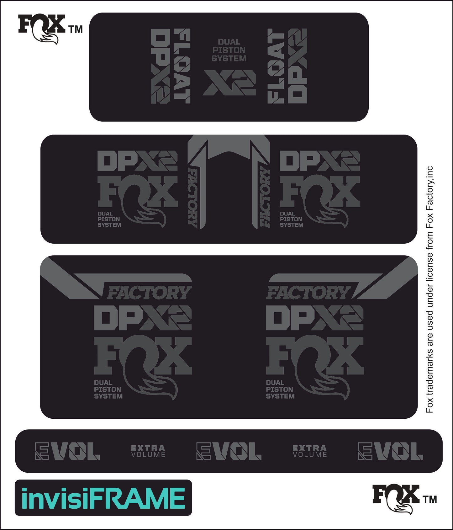 Fox DPX2 Factory 2021 Decals