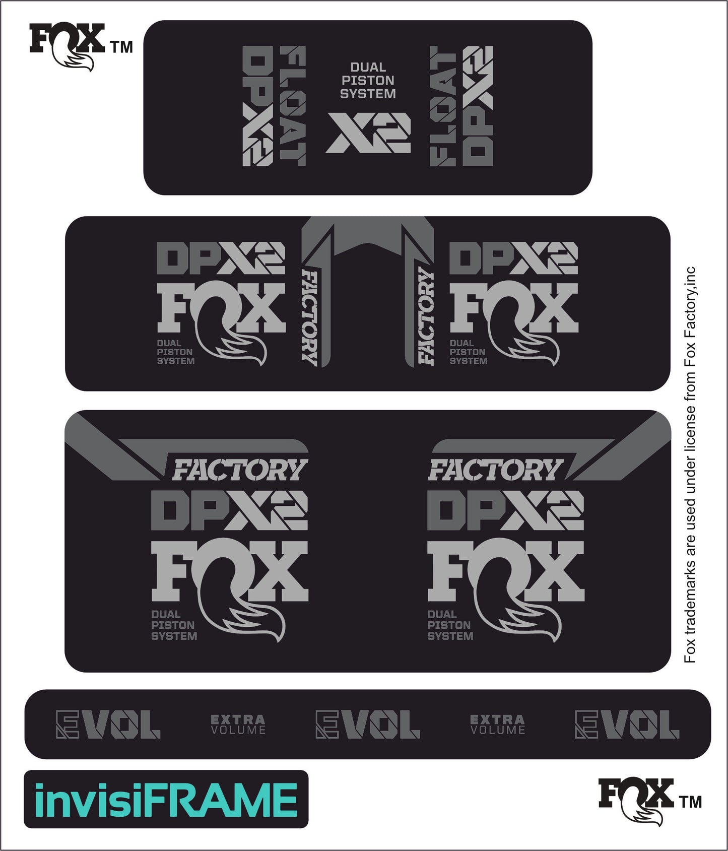 Fox DPX2 Factory 2021 Decals