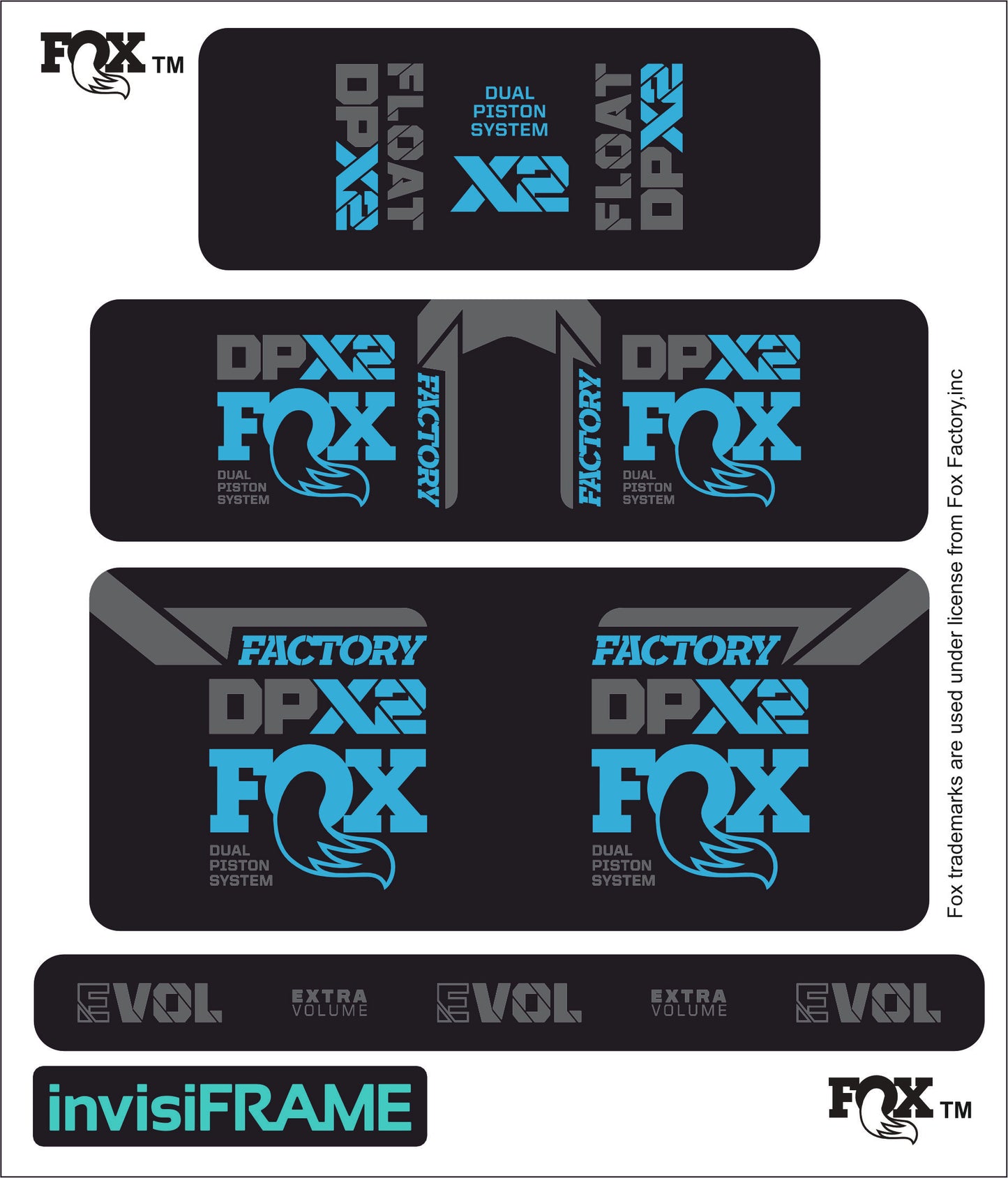 Fox DPX2 Factory 2021 Decals