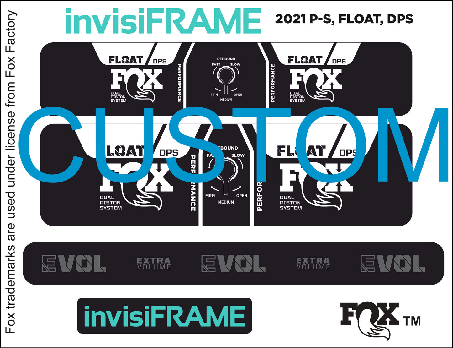 Fox Float DPS Performance 2021 Decals