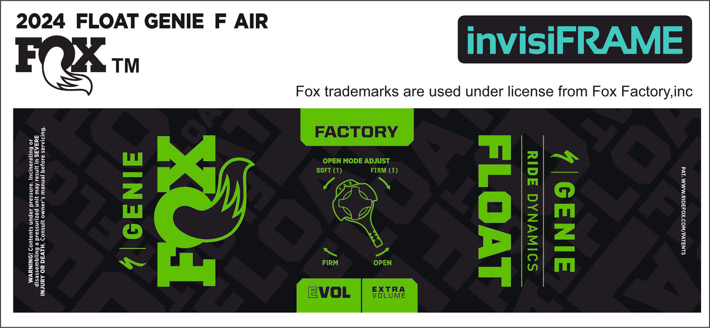 Fox Float Genie Factory 2024 Decals