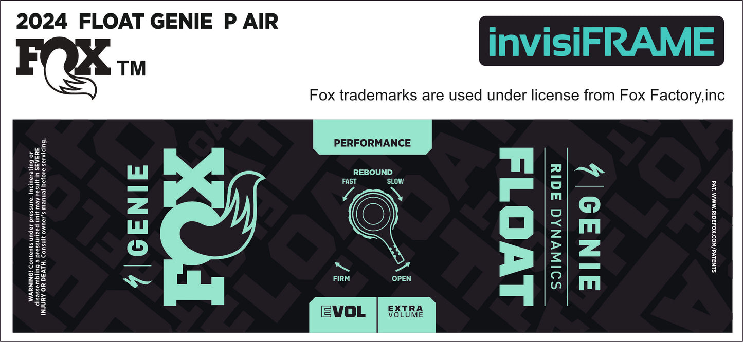 Fox Float Genie Performance 2024 Decals