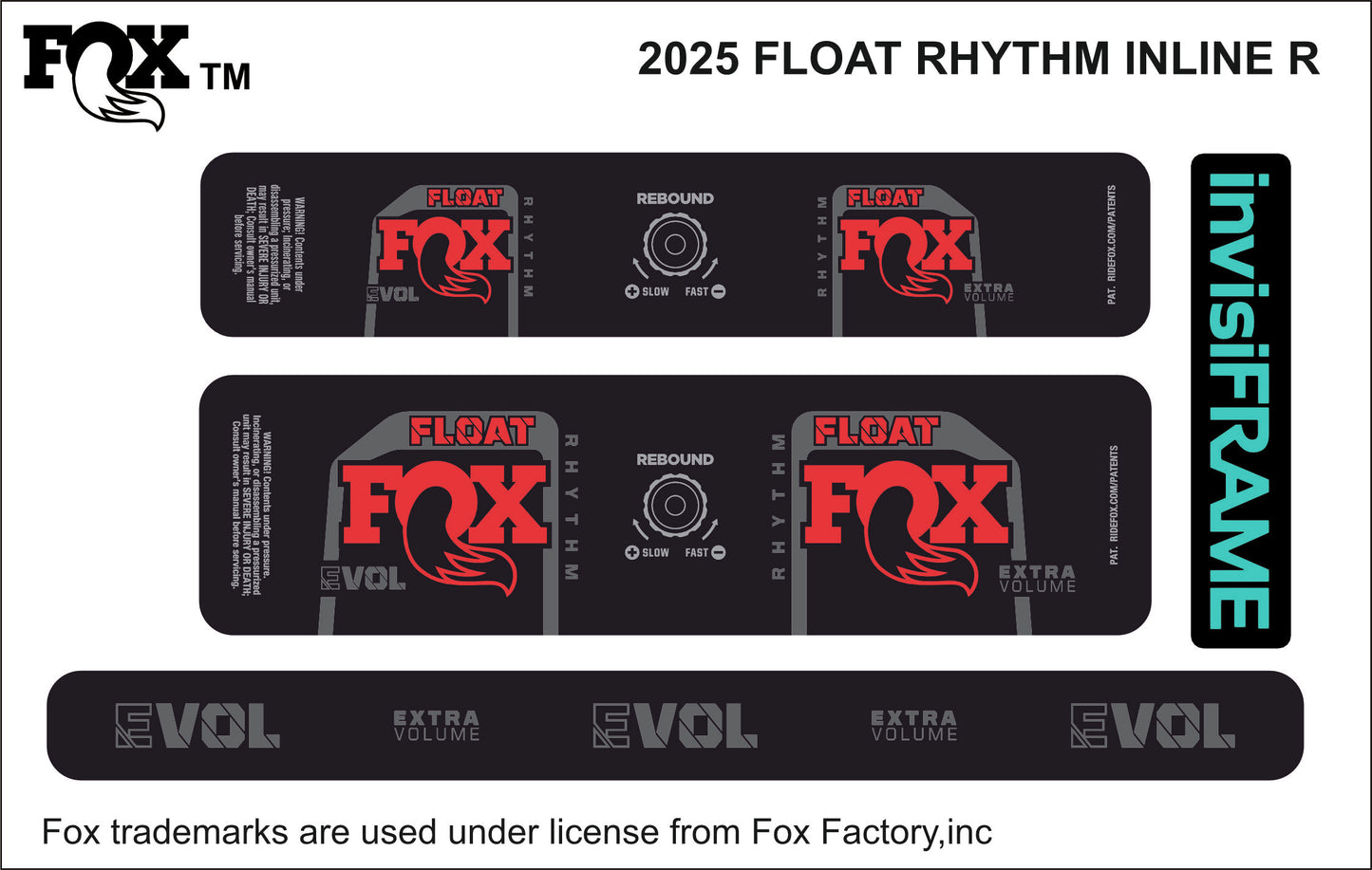 Fox Float Rhythm inline R 2025 decal