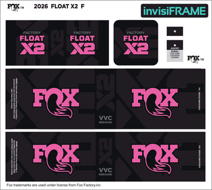 Fox Float X2 Factory 2026 Decals