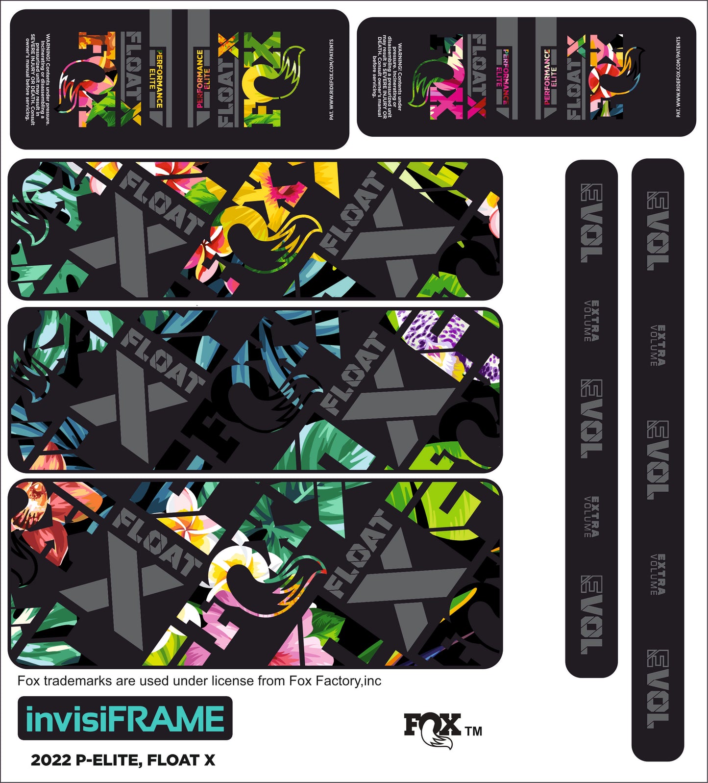 Fox Float X Performance Elite 2022 Decals