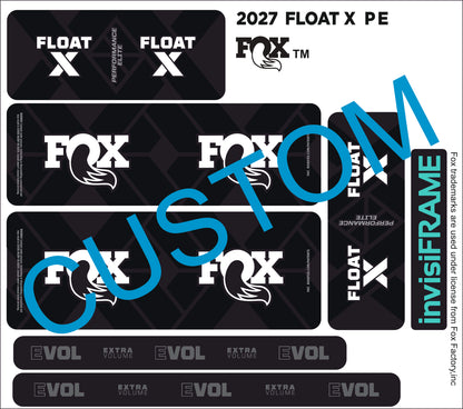 Fox Float X Performance Elite 2027 Decals