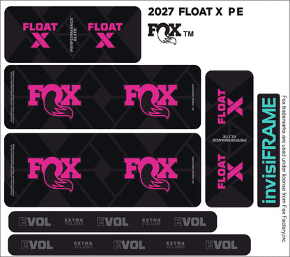 Fox Float X Performance Elite 2027 Decals