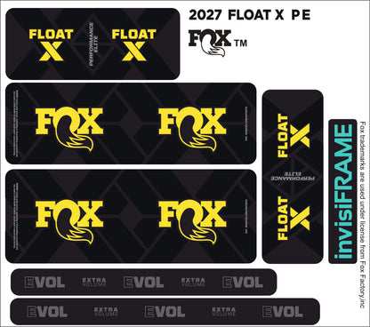 Fox Float X Performance Elite 2027 Decals