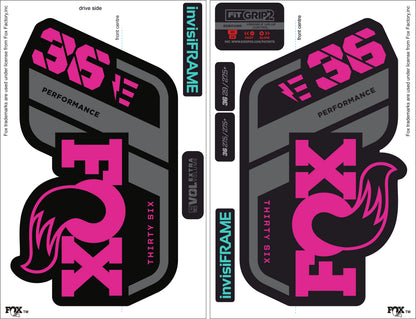 Fox 36 performance 2021 E Bike Decals