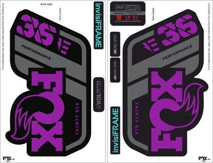 Fox 36 performance 2021 E Bike Decals