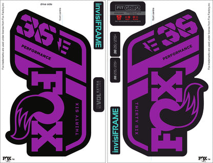 Fox 36 performance 2021 E Bike Decals