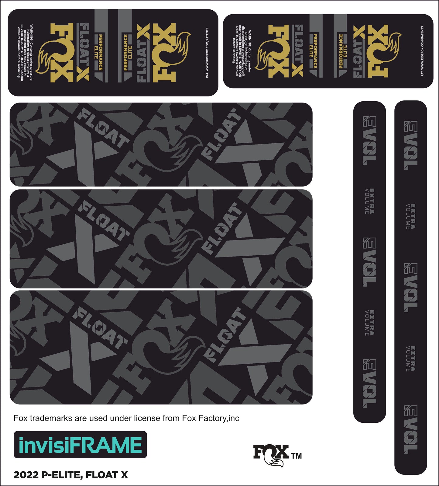 Fox Float X Performance Elite 2022 Decals