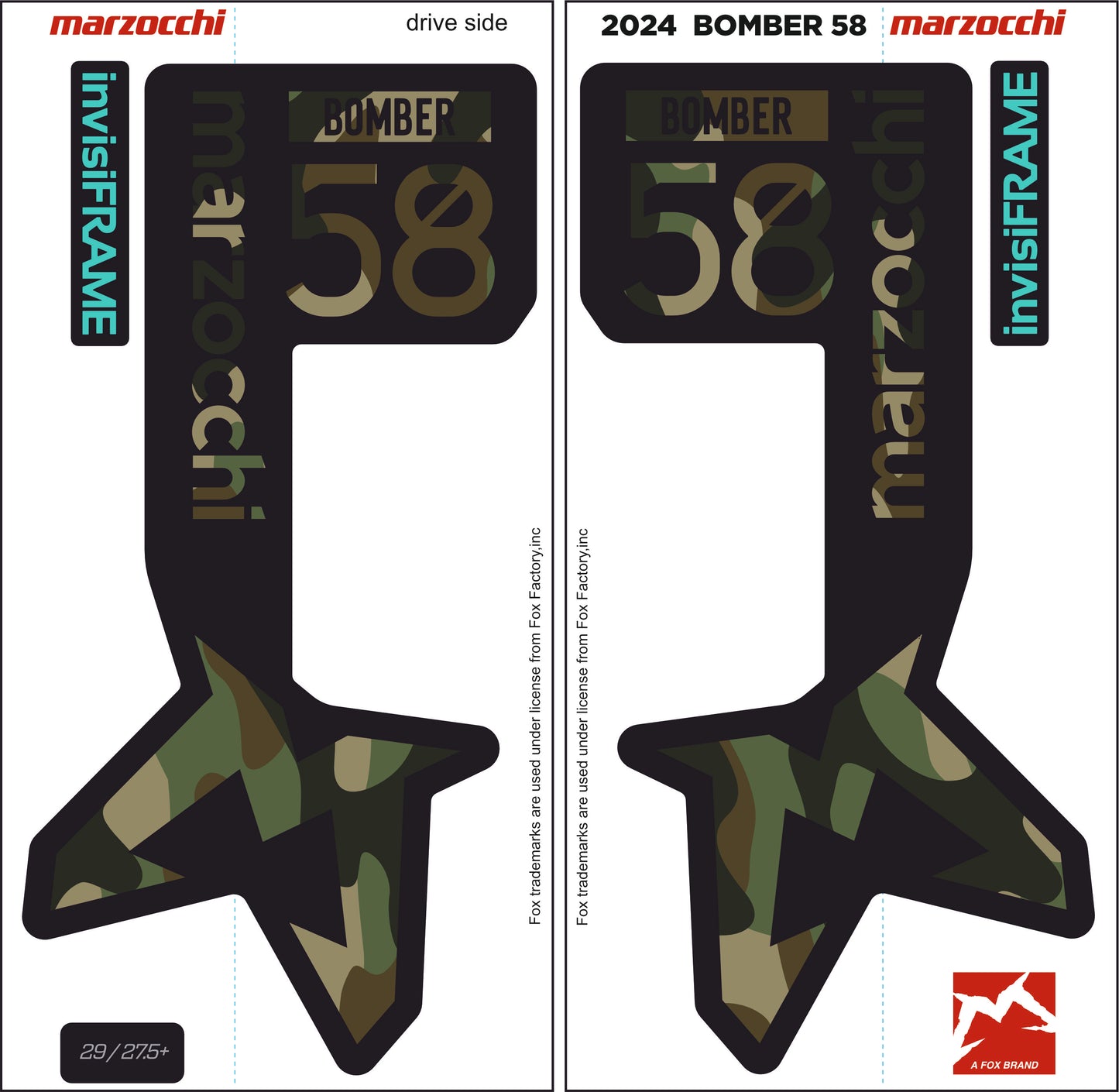 Marzocchi Bomber 58 2024 Decals