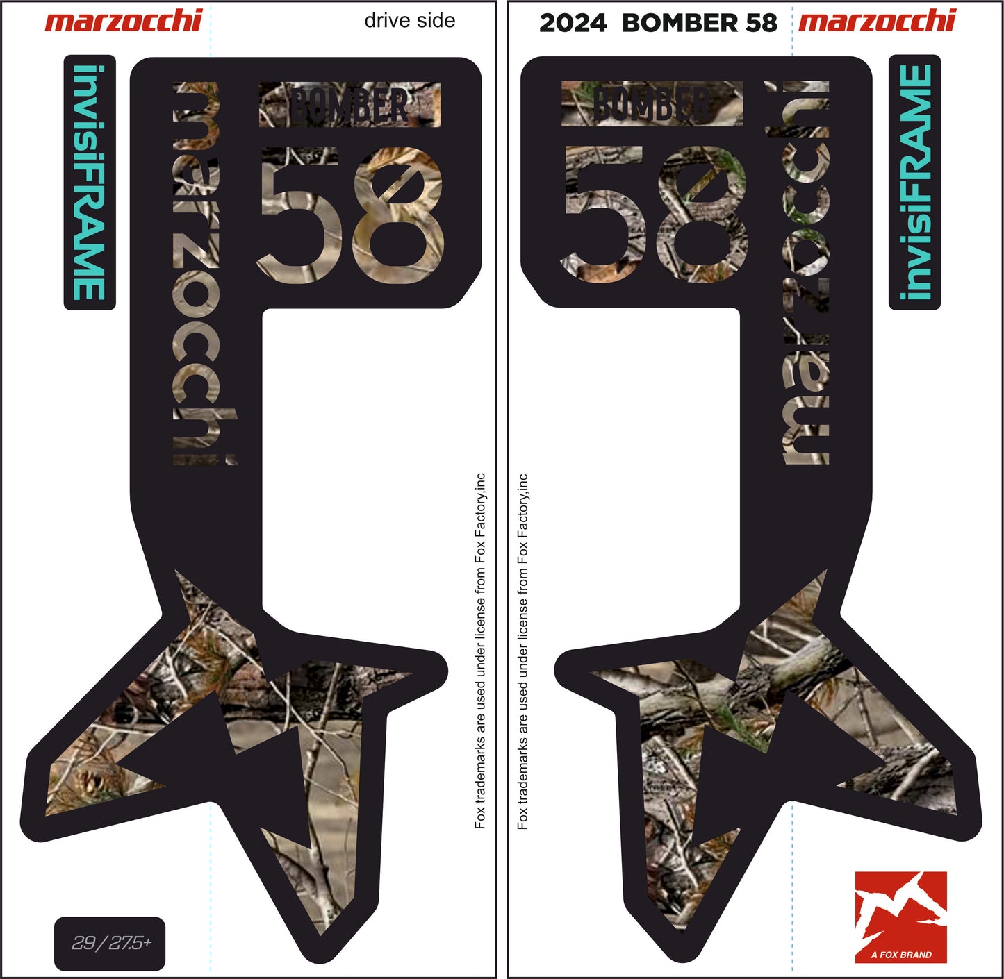 Marzocchi Bomber 58 2024 Decals