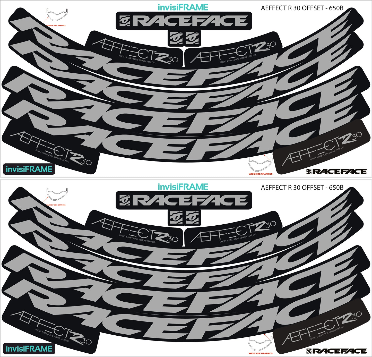 Raceface  AEFFECT R 30 Offset 27.5 Decals