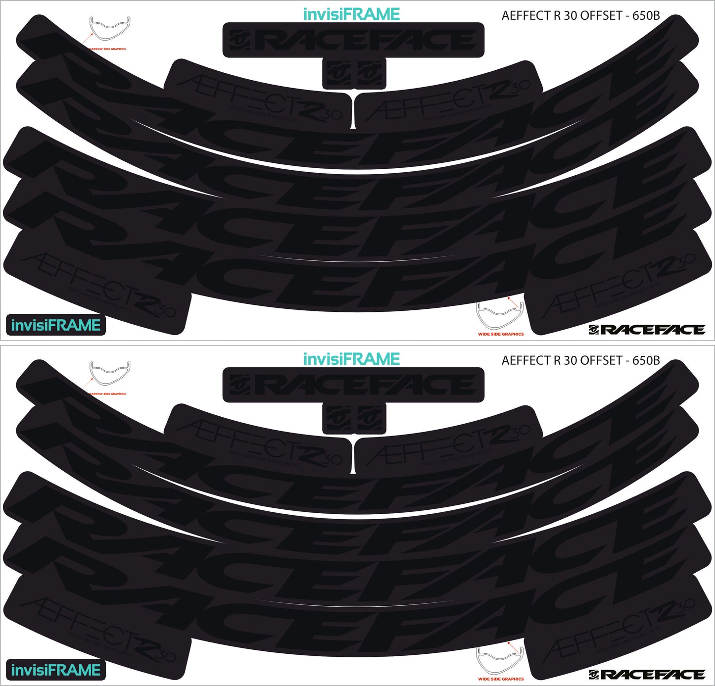 Raceface  AEFFECT R 30 Offset 27.5 Decals