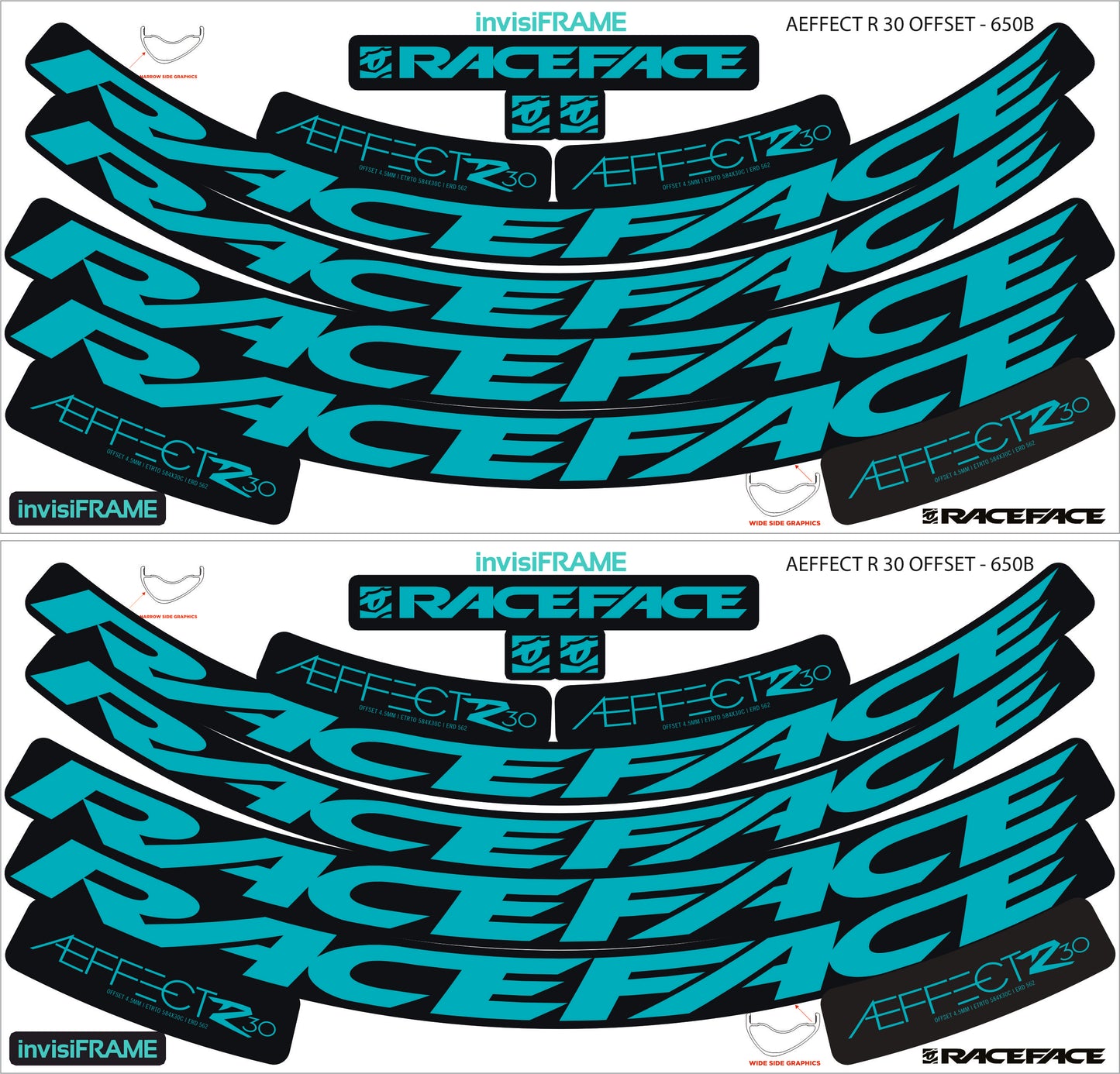 Raceface  AEFFECT R 30 Offset 27.5 Decals