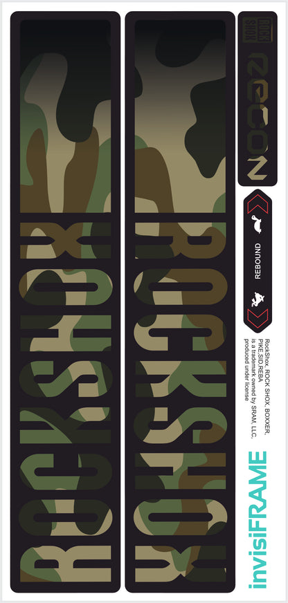 Rock Shox Recon Gold Silver Boost 2023 Decals