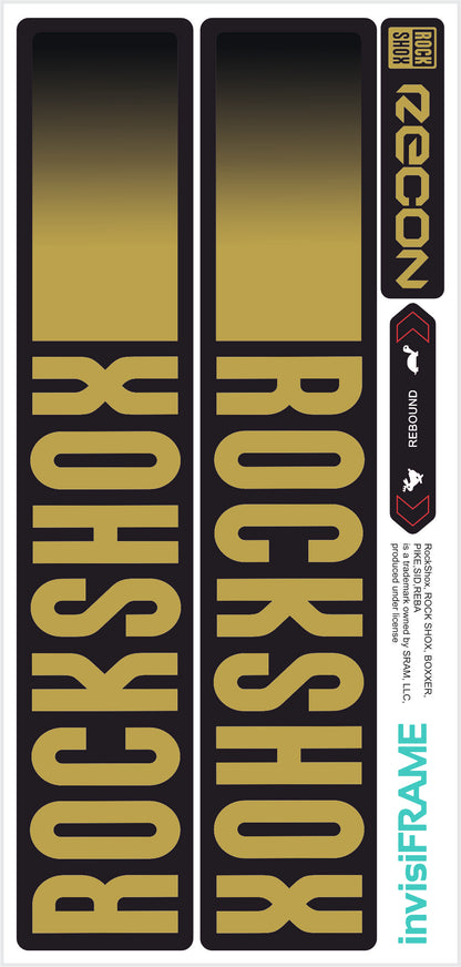 Rock Shox Recon Gold Silver Boost 2023 Decals