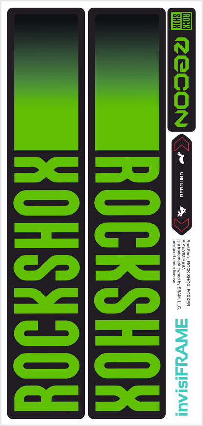 Rock Shox Recon Gold Silver Boost 2023 Decals