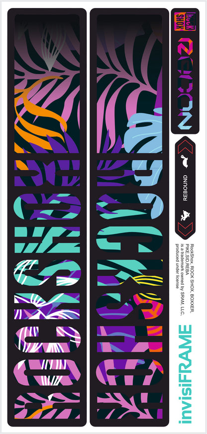 Rock Shox Recon Gold Silver Boost 2023 Decals