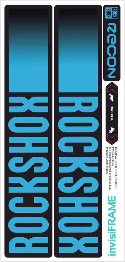 Rock Shox Recon Gold Silver Boost 2023 Decals