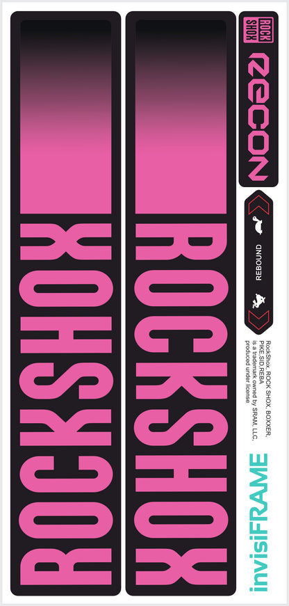 Rock Shox Recon Gold Silver Boost 2023 Decals