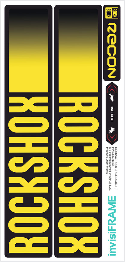 Rock Shox Recon Gold Silver Boost 2023 Decals