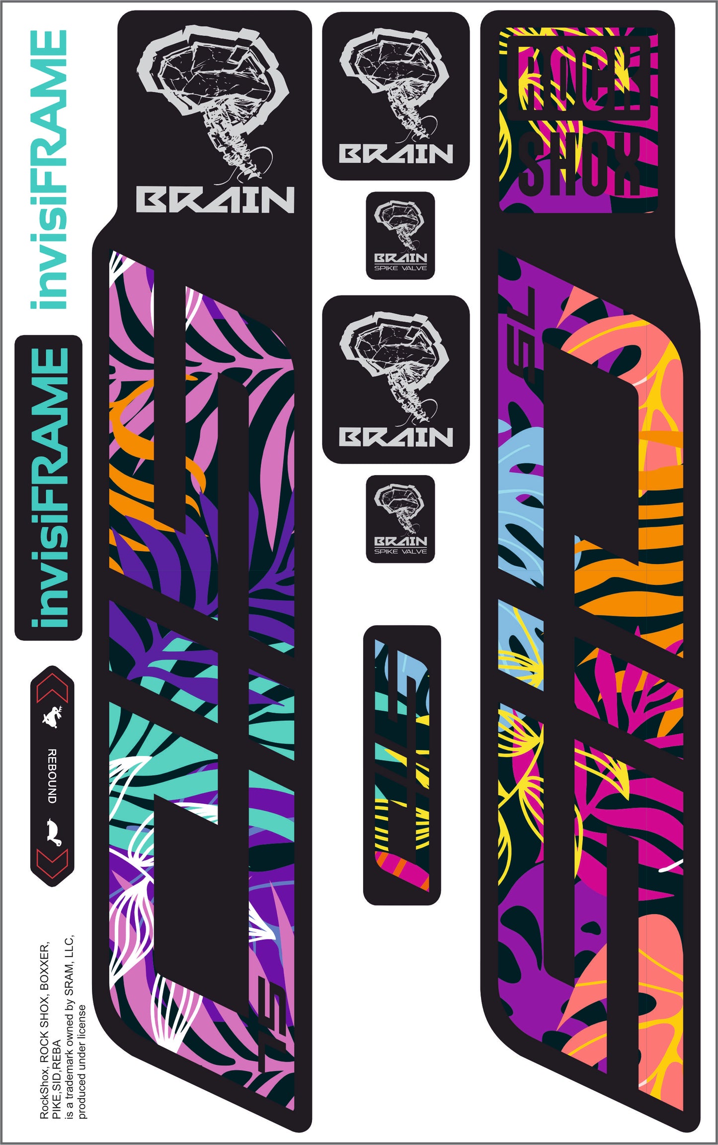 Rock Shox SID SL BRAIN 2025 Decals