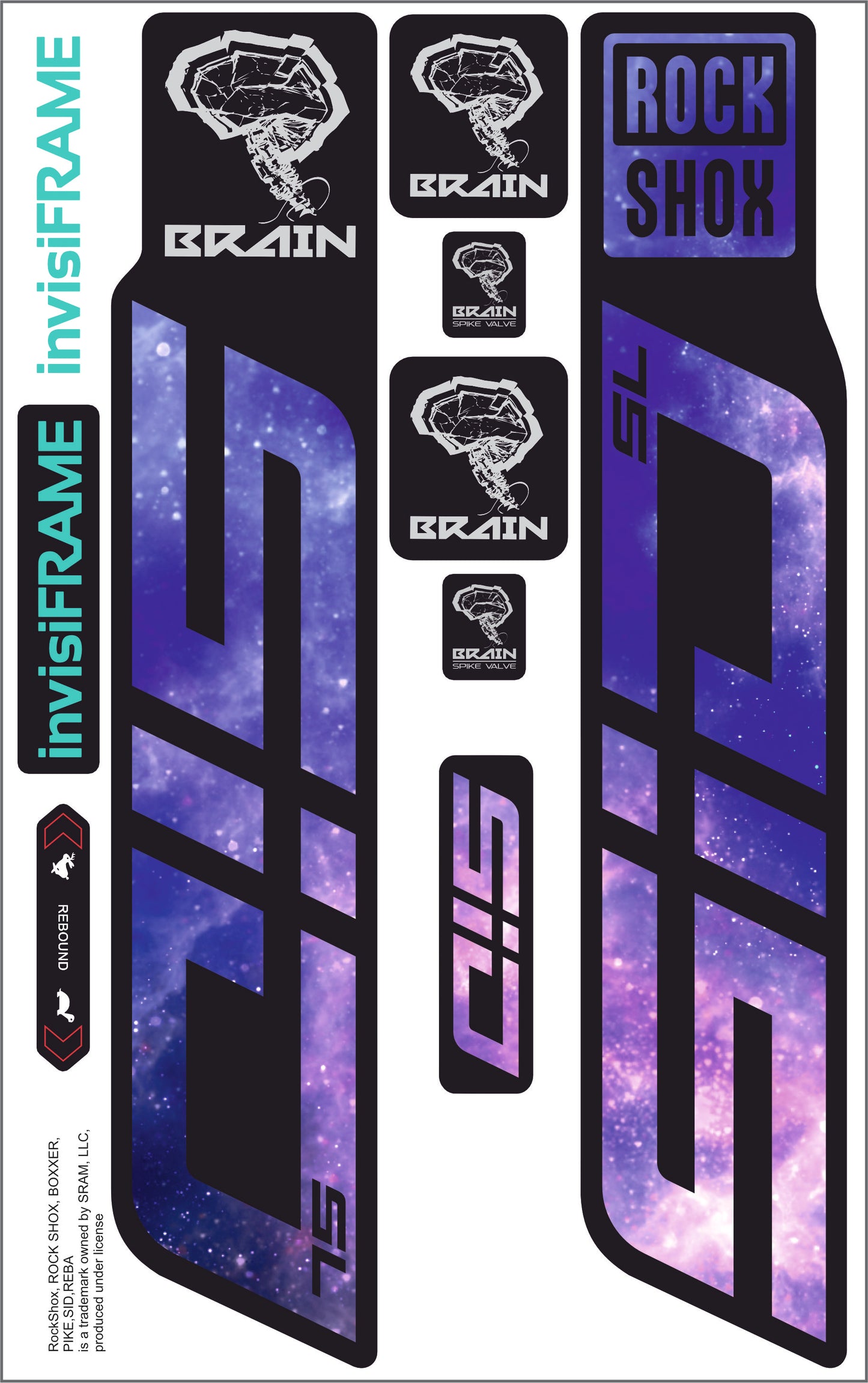 Rock Shox SID SL BRAIN 2025 Decals