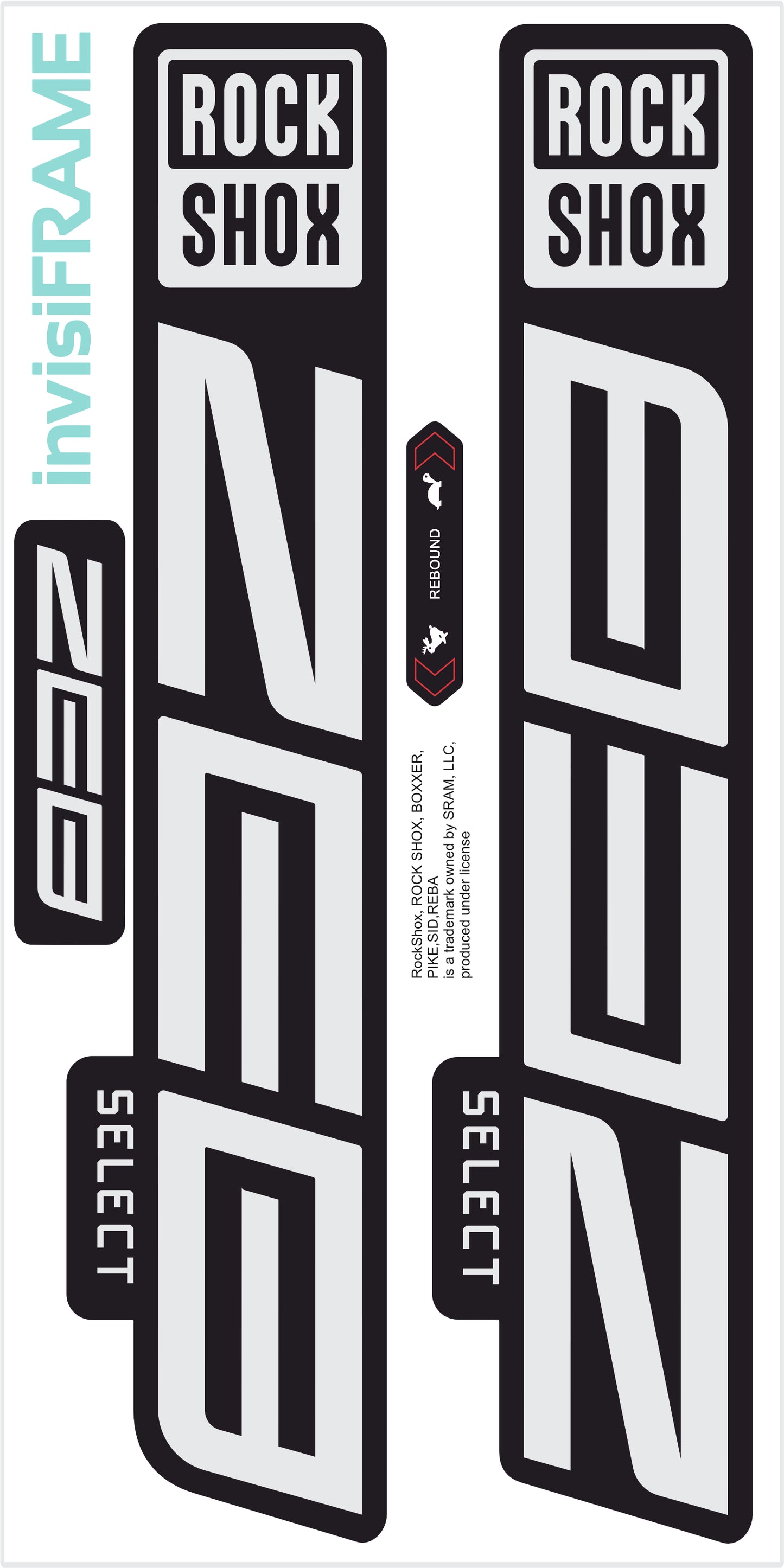 Rock Shox ZEB Select 2023 Decals
