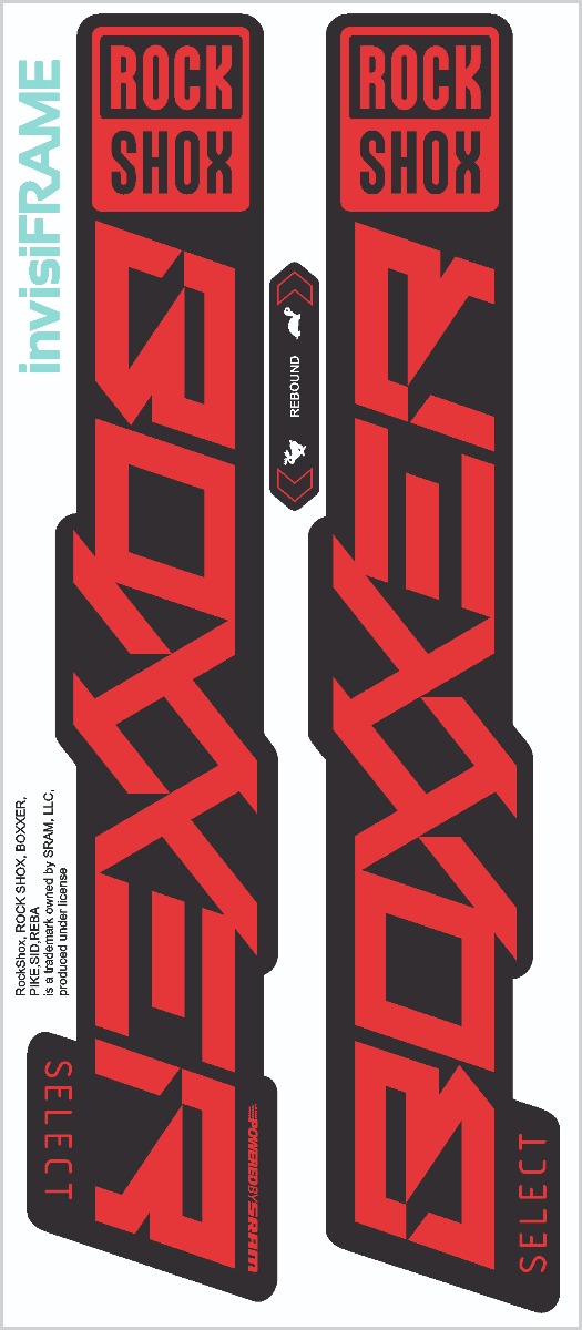 Rock Shox BOXXER SELECT 2023 Decals