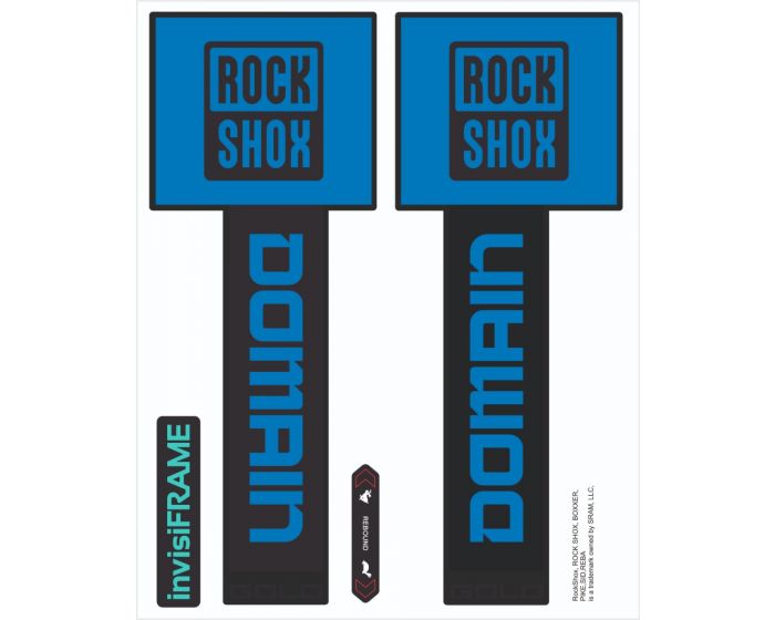 Rock Shox Domain Gold Black 2025 Decals