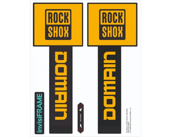 Rock Shox Domain Gold Black 2025 Decals