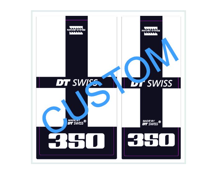 DT Swiss 350 Boost Hub Decals