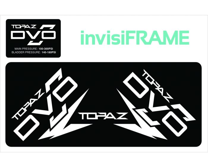 DVO TOPAZ Straight Air Rear Shock Decals 2021/22/23