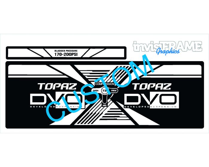 DVO TOPAZ AM Rear Shock Decal 2019/20