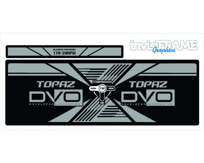 DVO TOPAZ AM Rear Shock Decal 2019/20